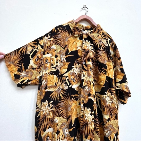 Panama Jack Hawaiian Tropical Beer Parrot Shirt, Size 3X - Picture 5 of 10